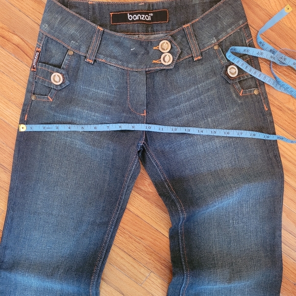 Banzai Italian Designed flare Jeans no zipper 26 - Picture 7 of 16